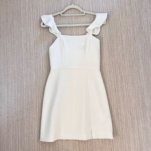 French Connection white mini dress size XS can definitely fit a S